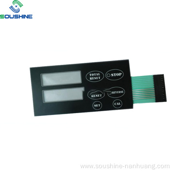 Two cable layer windows 5 button membrane switch